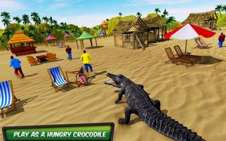 hungrigen Krokodil Angriff 3D: Plakat