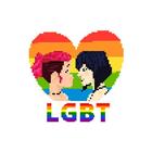 Icona LGBT Colorare con i Numeri