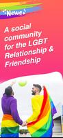 Gay Dating & LGBT Hookup App Affiche