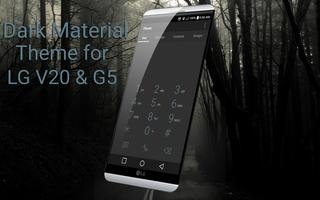 Dark Material theme for LG V20 스크린샷 1