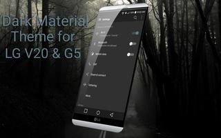 Dark Material theme for LG V20 capture d'écran 3