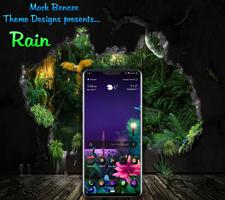 Rain Theme for LG G7 UX 7 Android 9.0 Poster