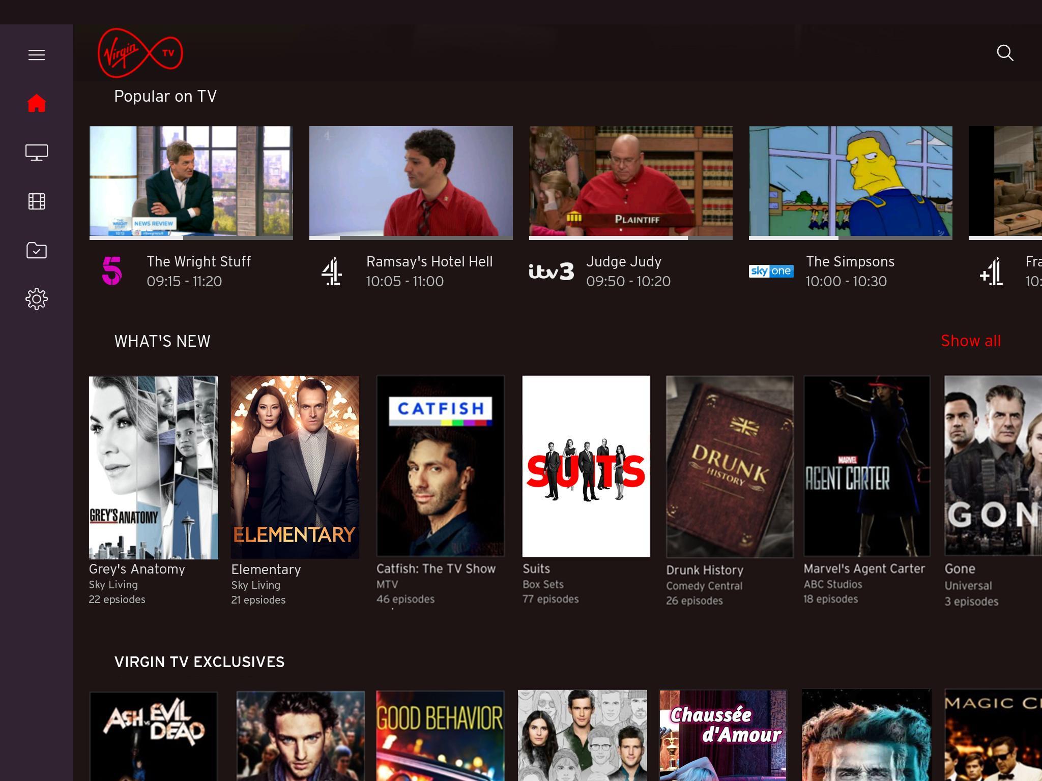 Virgin TV Go for Android - APK Download2048 x 1536