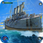 Navy Battle Ship Attack Game icône