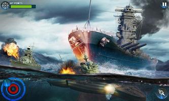 Navy Battle Ship Attack Game capture d'écran 2