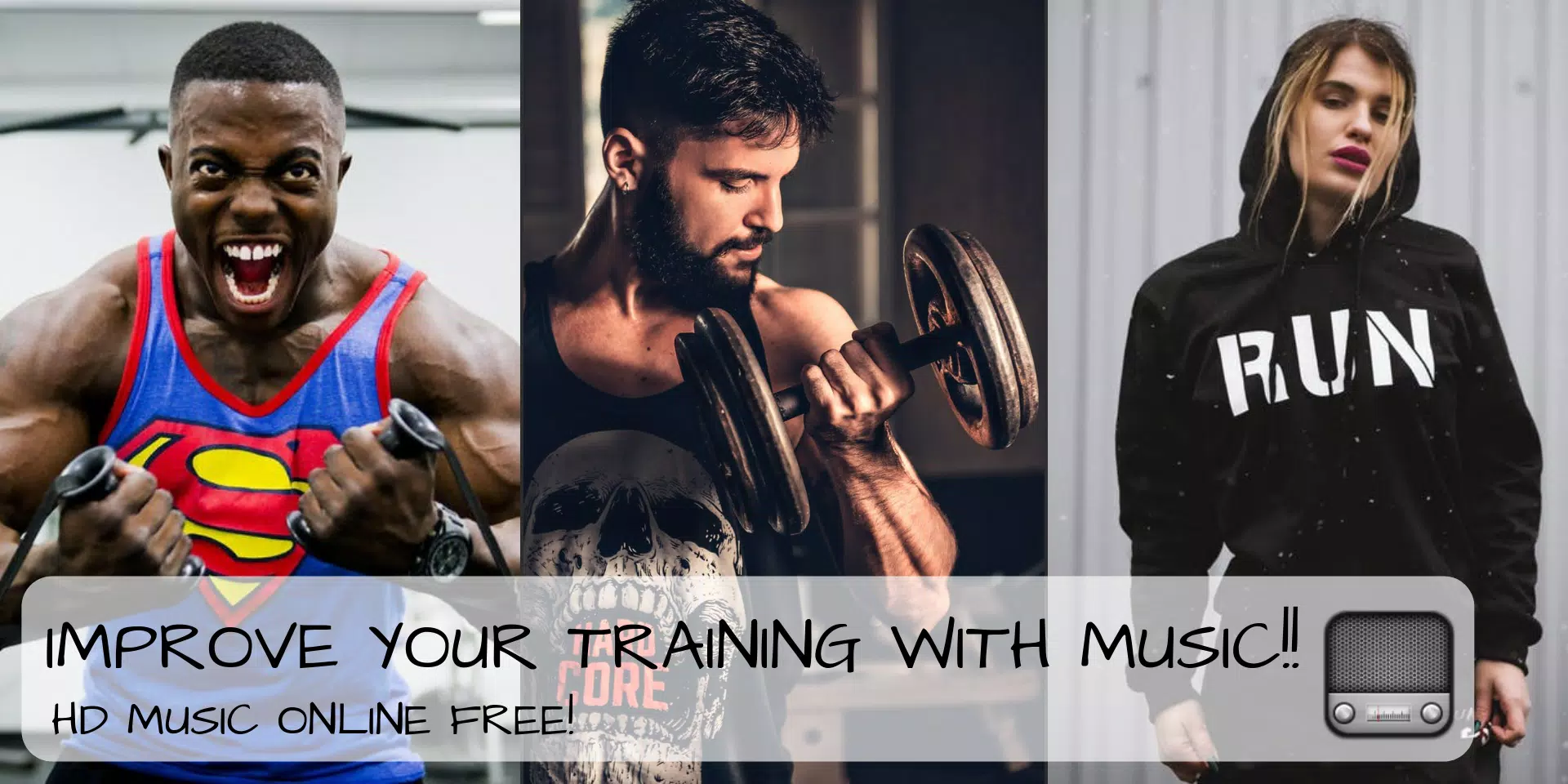 Gym Crossfit Workout Exercise Songs Music Radio HD APK voor Android Download