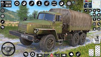Army Truck Driver Cargo games Affiche