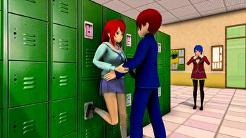 Anime lycée fille vie 3D capture d'écran 3