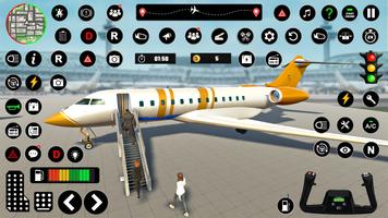 Flight Simulator Pilot Game 3D постер