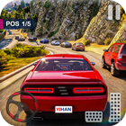 Carreras extremas de autos icono