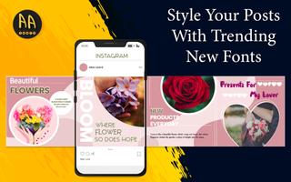 Cool Fonts, Stylish Text, Emojis & Symbols captura de pantalla 3