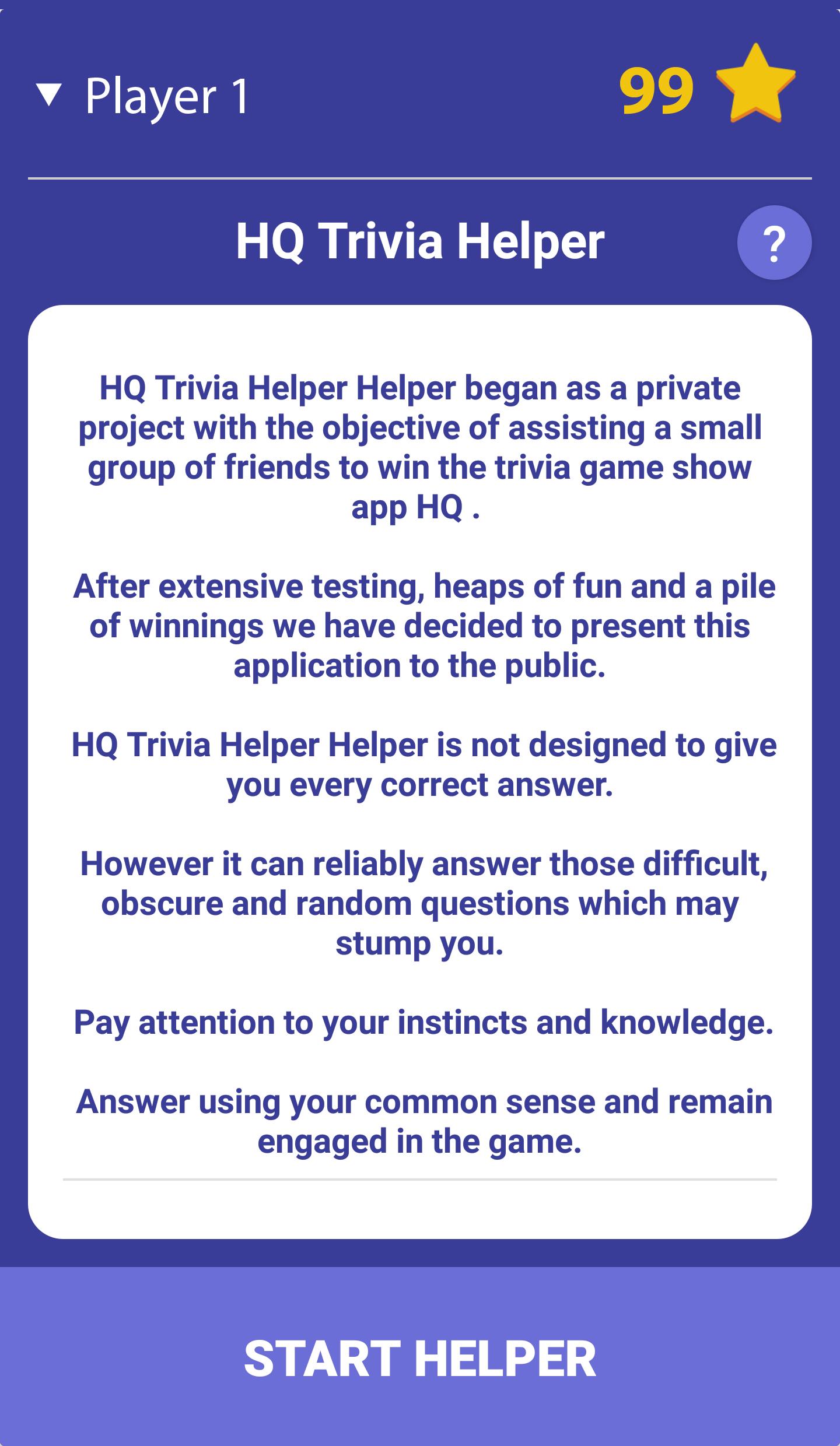 Hq Trivia Helper For Android Apk Download