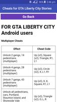 Popular GTA Liberty City Cheats capture d'écran 1
