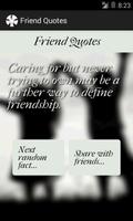 Friend Quotes poster