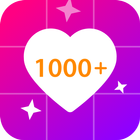 Add Super Likes Grids for Posts & Magic Followers أيقونة