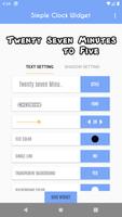 Clock Widget  - Word Clock پوسٹر