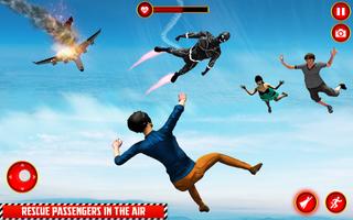 Light Speed Hero: Plane Crash Rescue Game 2020 capture d'écran 1