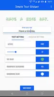 Simple text widget screenshot 2