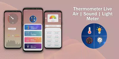 Thermometer App | Air | Sound & Lux Light Meter poster