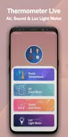Thermometer App | Air | Sound & Lux Light Meter screenshot 1