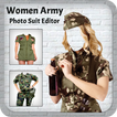 Woman Army Military Jacket Photo Editor