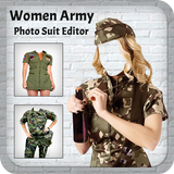 Woman Army Military Jacket Photo Editor icon