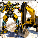 Snow Excavator Robot Transform APK