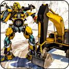 Snow Excavator Robot Transform أيقونة