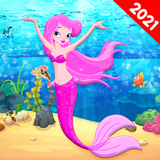 Mermaid simulator 3d game - Mermaid games 2020 아이콘