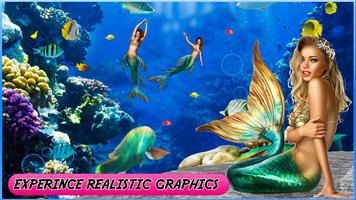 Mermaid simulator 3d game - Mermaid games 2020 captura de pantalla 2