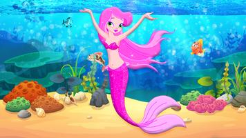 Mermaid simulator 3d game - Mermaid games 2020 스크린샷 1