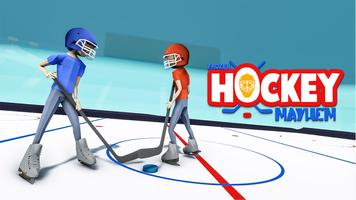 Poster ghiaccio hockey caos