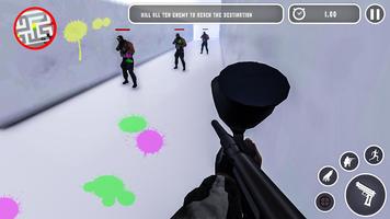 paintball Labirynt strzelec- zdobyć flaga screenshot 1