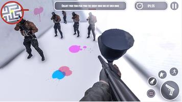 برنامه‌نما Paintball Maze Shooter- Capture The Flag عکس از صفحه