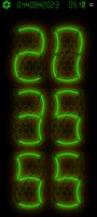 Neon Glow Vibes Night Clock পোস্টার