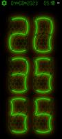 Neon Glow Vibes Night Clock poster
