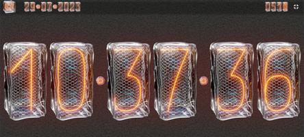Nixie Ice Cube Night Clock Ekran Görüntüsü 3