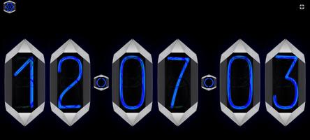 Dark Crystal Night Clock Blue تصوير الشاشة 3