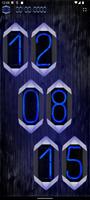 Dark Crystal Night Clock Blue تصوير الشاشة 1
