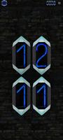 Dark Crystal Night Clock Blue تصوير الشاشة 2