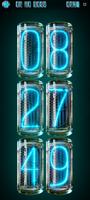 Glass Nixie Blue Night Clock 海報