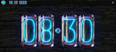 Glass Nixie Blue Night Clock 截圖 3