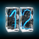 Ice Cube Blue Nixie Clock APK