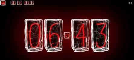 Ice Cube Red Nixie Night Clock ภาพหน้าจอ 3