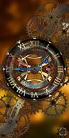 Steampunk Desk Analog Clock poster
