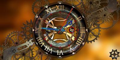 Steampunk Desk Analog Clock screenshot 1