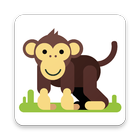 Funny Monkey Cartoon-icoon