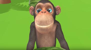 Funny Monkey Cartoon-poster