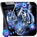 Thème Tigre Bleu Foudre APK