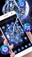 Lightning Blue Tiger Theme screenshot 1
